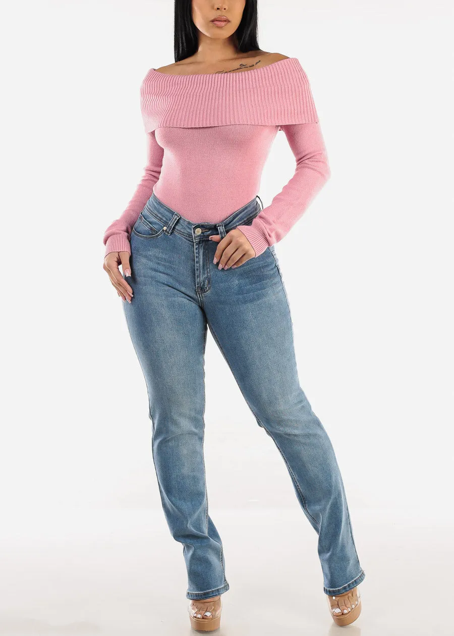 Butt Lift Mid Rise Stretch Straight Leg Jeans Light Acid Wash sold by Moda product image thumbnail 2