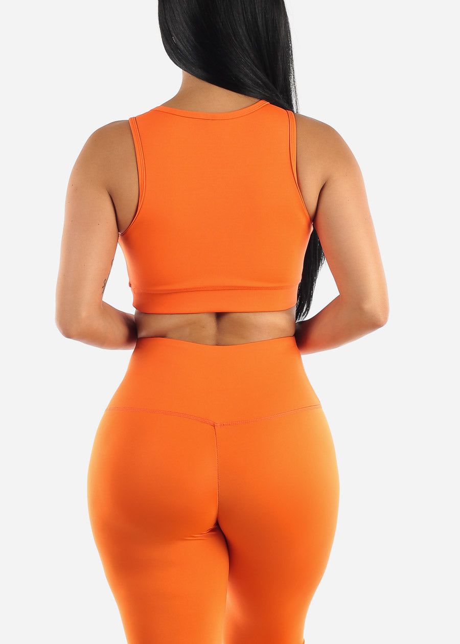 Activewear Sleeveless Sports Bra Orange sold by Moda product image thumbnail 4