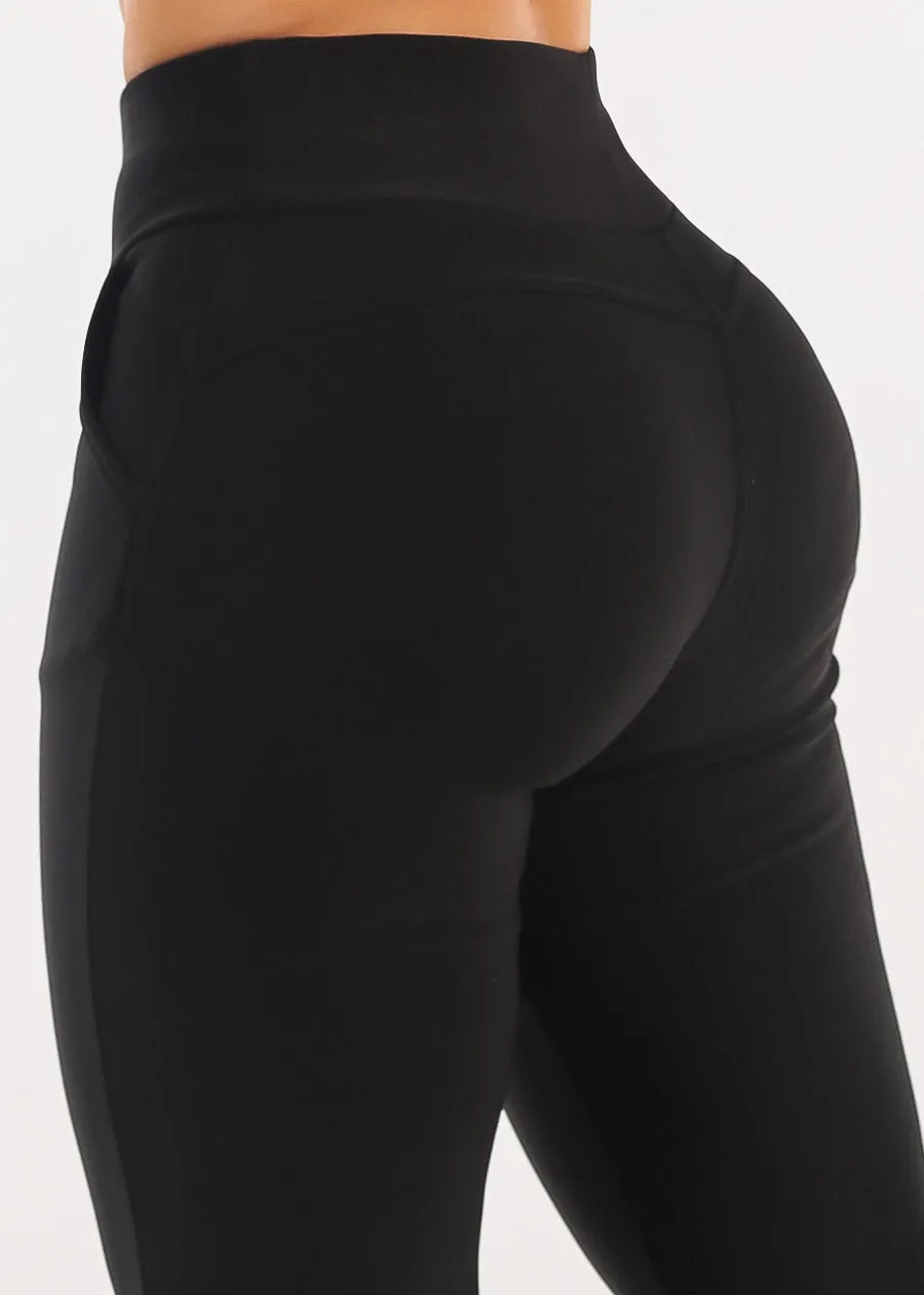 Black Butt Lift Super High Waist Dressy Bootcut Pants sold by Moda product image thumbnail 5