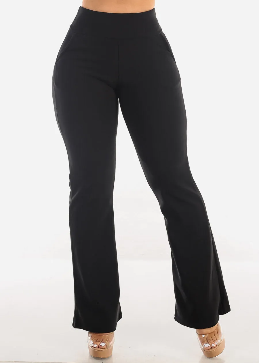Black Butt Lift Super High Waist Dressy Bootcut Pants sold by Moda product image thumbnail 3