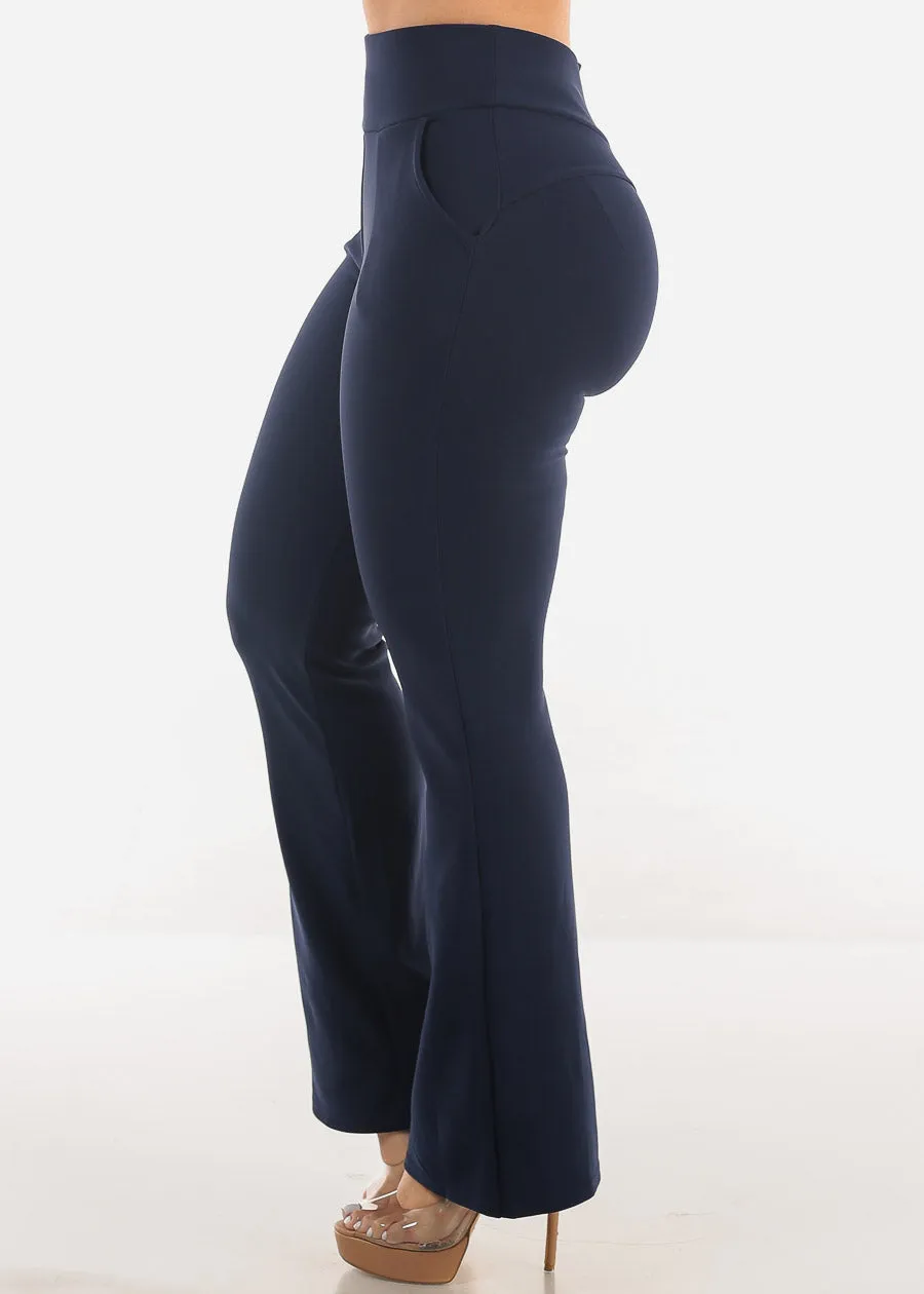 Butt Lift Super High Waist Dressy Bootcut Pants Navy sold by Moda product image thumbnail 4