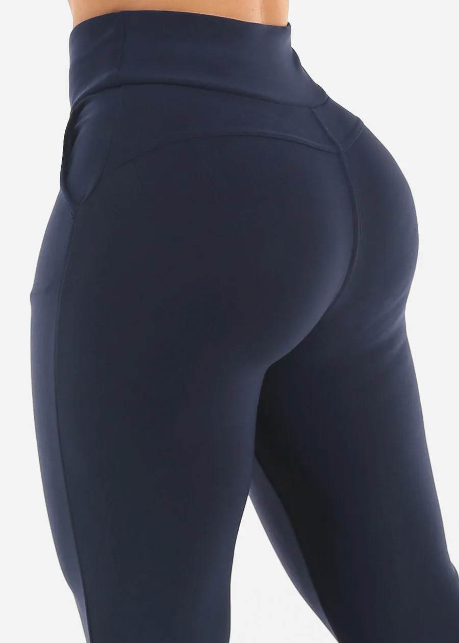 Butt Lift Super High Waist Dressy Bootcut Pants Navy sold by Moda product image thumbnail 5