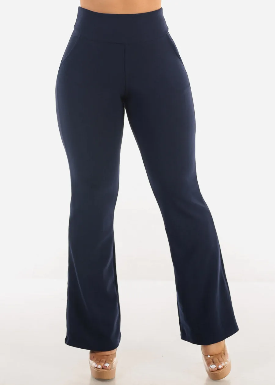 Butt Lift Super High Waist Dressy Bootcut Pants Navy sold by Moda product image thumbnail 3