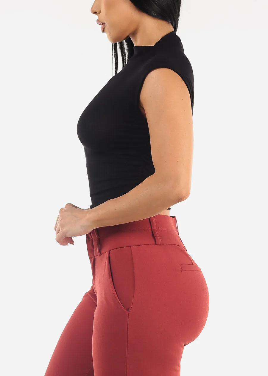 Sleeveless Black Mock Neck Top sold by Moda product image thumbnail 3