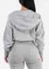 Oversized Fleece Zip Up Hoodie Grey sold by Moda
