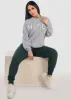 Relaxed Fit Fleece Sweatshirt Heather Grey "Merci" sold by Moda