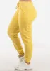 High Waist Fleece Burnout Relax Fit Jogger Pants Yellow sold by Moda
