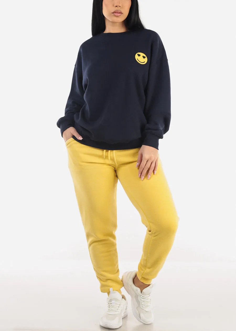Relax Fit Fleece Oversized Sweatshirt Navy sold by Moda product image thumbnail 2
