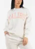 Crewneck Oversized Fleece Sweatshirt Ivory "Malibu" sold by Moda