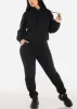 Black Long Sleeve Relaxed Fit Fleece Pullover Hoodie sold by Moda