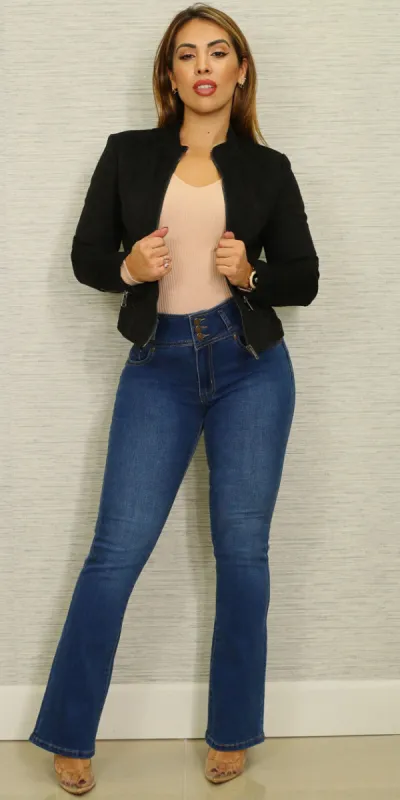 Suede Butt Lift Bootcut Trio sold by Moda