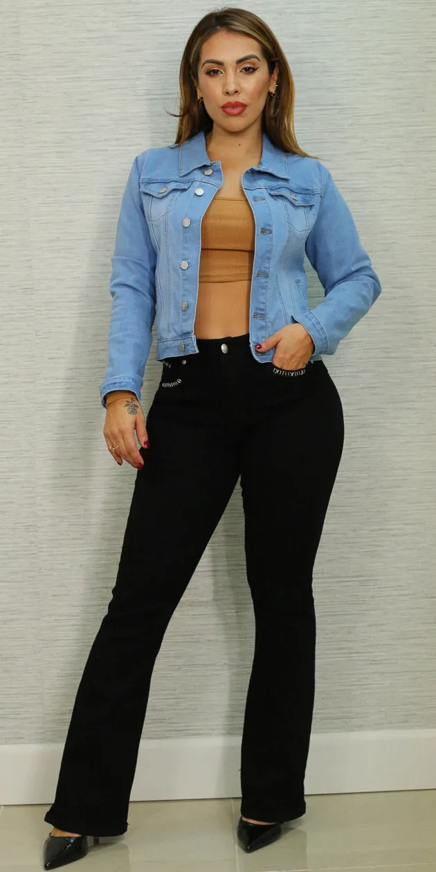 Denim Black Bootcut Trio sold by Moda