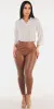 Printed Pleather Skinnies Look sold by Moda