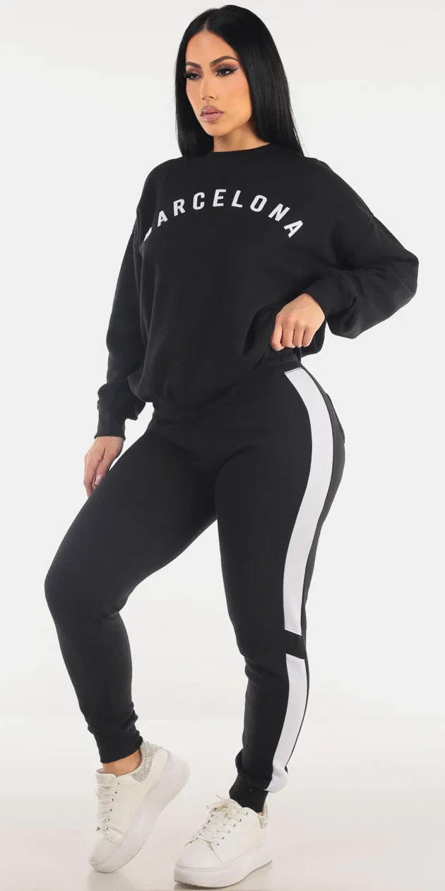 Barcelona Fleece Jogger Set sold by Moda