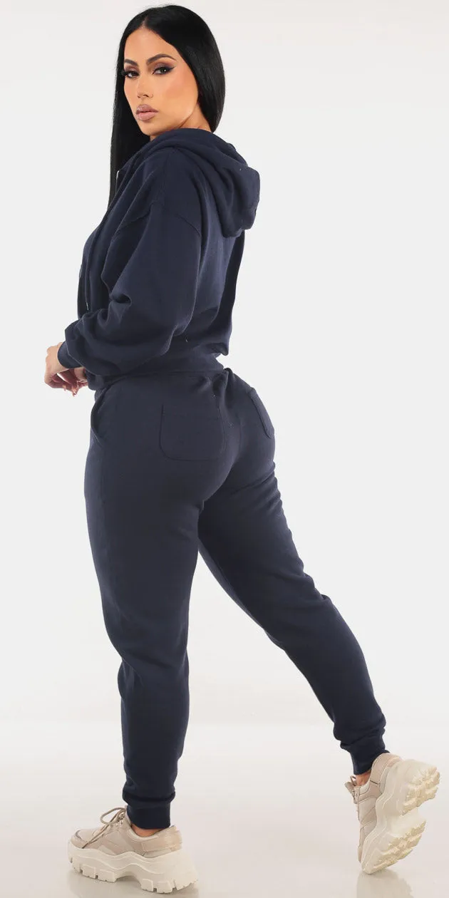 Navy Fleece Jogger Combo sold by Moda product image thumbnail 2