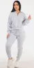 Zip Up Grey Jogger Outfit sold by Moda