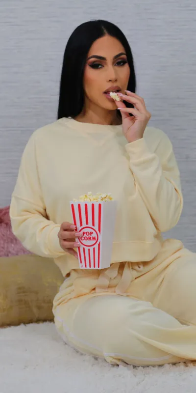 Terry Sweatshirt & Pants Set sold by Moda