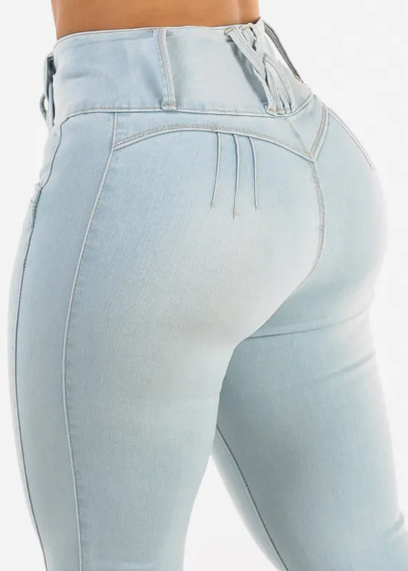 Butt Lift Super High Waist Light Skinny Jeans sold by Moda