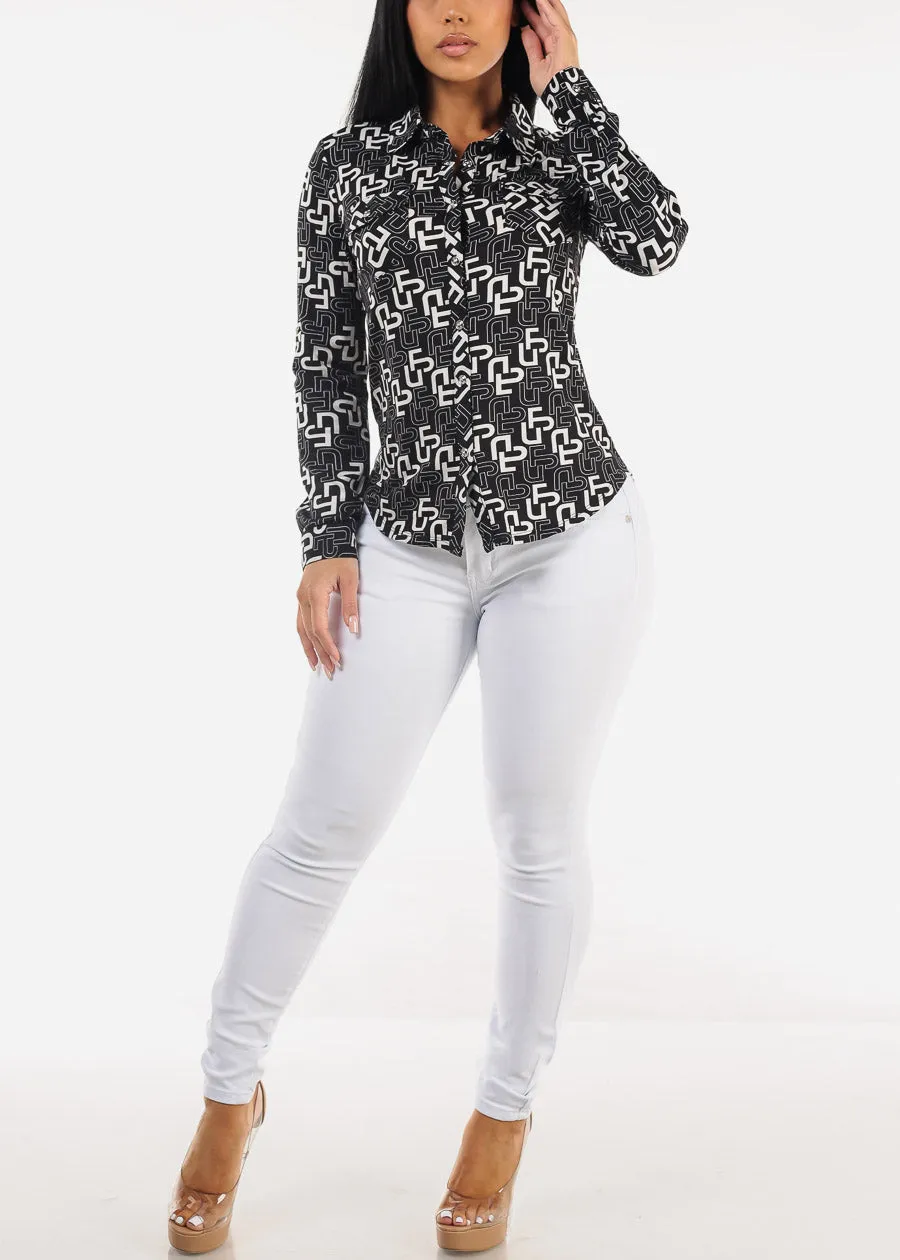 White Butt Lift High Waist Skinny Jeans sold by Moda product image thumbnail 2