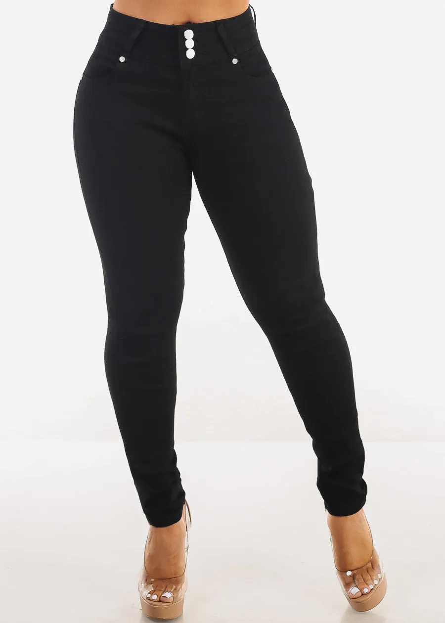Butt Lift High Waisted Black Skinny Jeans sold by Moda product image thumbnail 3
