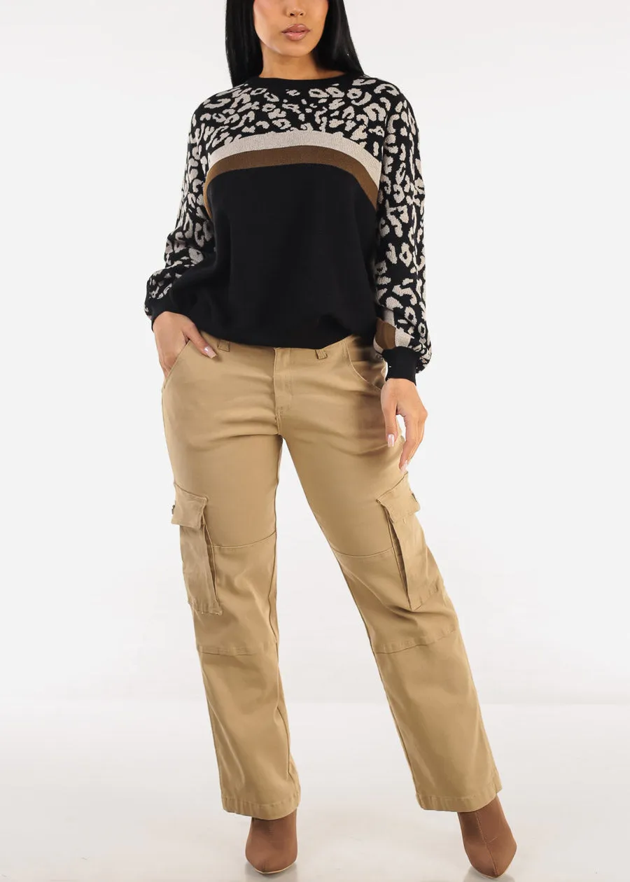Butt Lift Hyper Stretch Straight Cargo Pants Khaki sold by Moda product image thumbnail 2