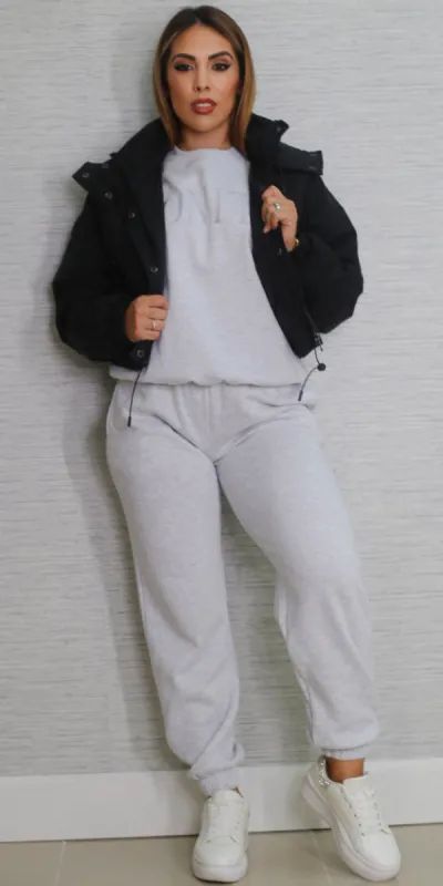 Puffer Fleece Jogger Trio sold by Moda