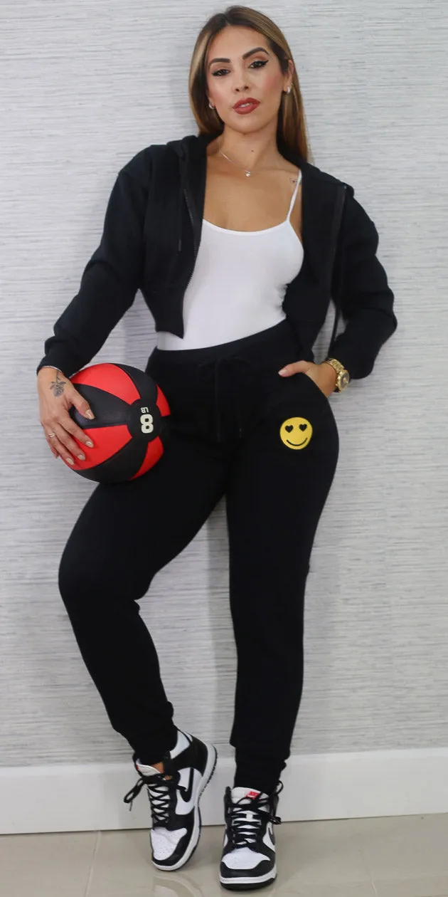 Fleece White Jogger Trio sold by Moda