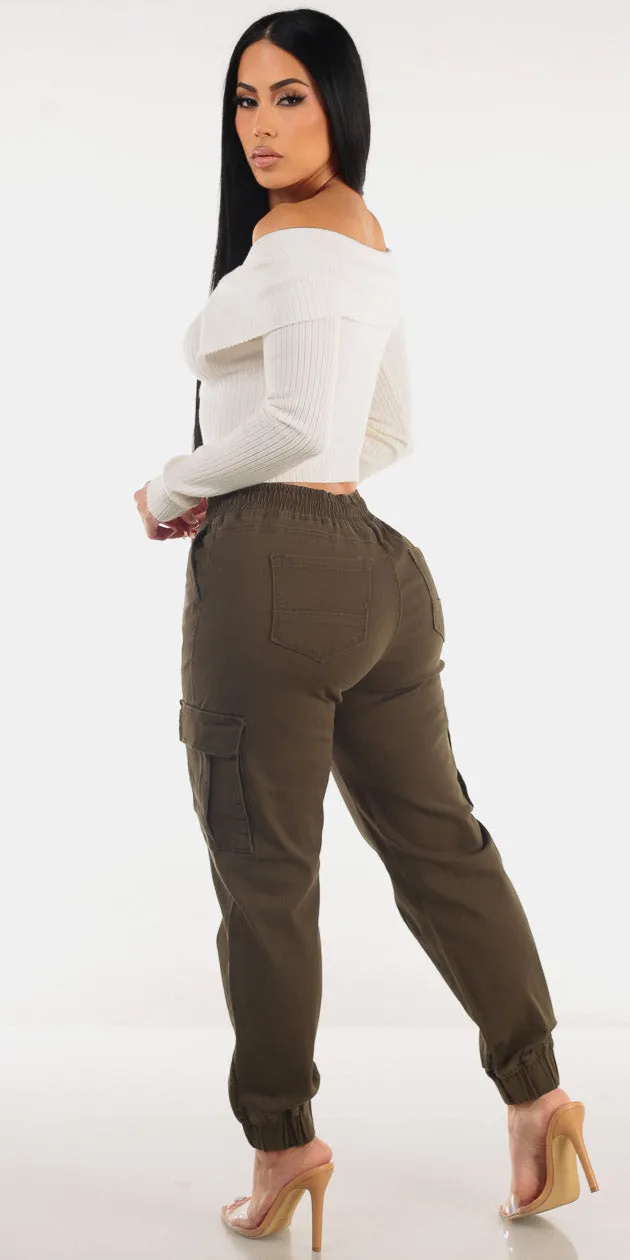 White Cargo Jogger Look sold by Moda product image thumbnail 2