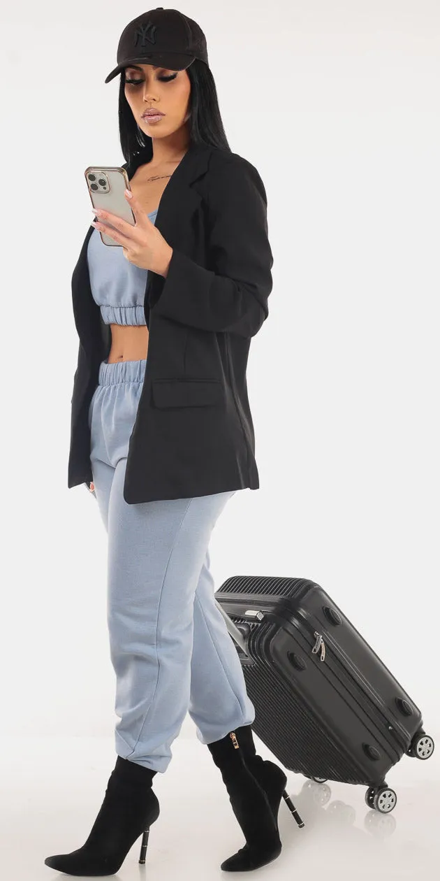 Blazer Blue Fleece Trio sold by Moda