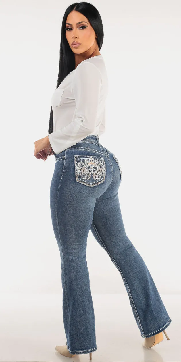 White Bootcut Denim Outfit sold by Moda product image thumbnail 2