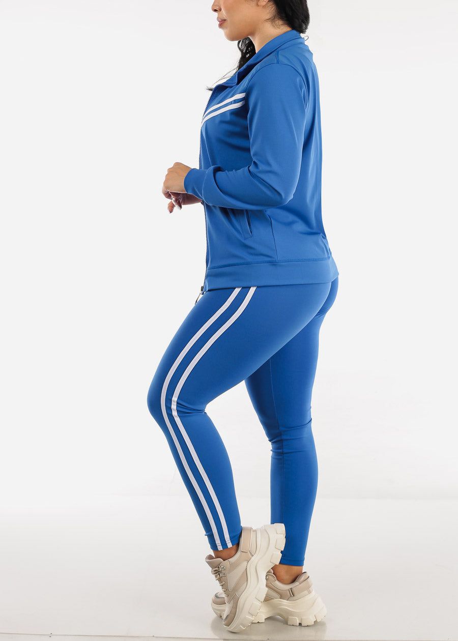 Blue Activewear Jacket, Tank Top & Leggings (3 CPE SET) sold by Moda product image thumbnail 4