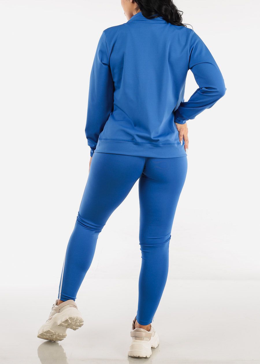 Blue Activewear Jacket, Tank Top & Leggings (3 CPE SET) sold by Moda product image thumbnail 5