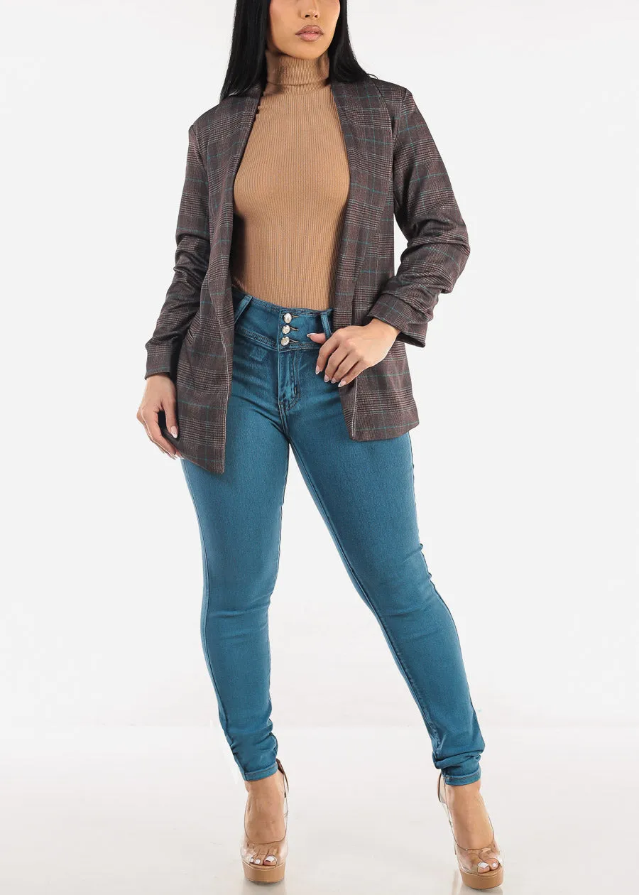 Turtleneck Long Sleeve Sweater Bodysuit Light Brown sold by Moda product image thumbnail 2