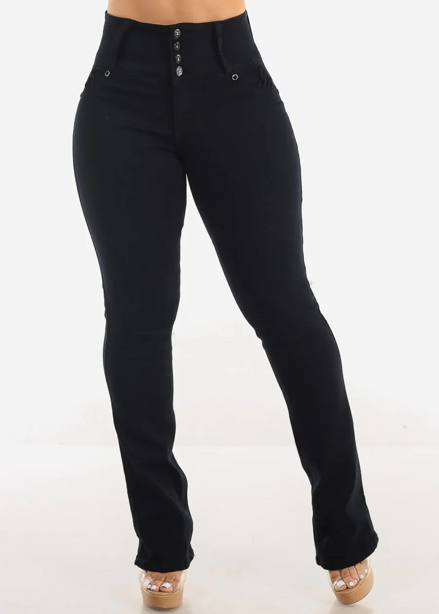 MX JEANS Butt Lift High Waist Black Bootcut Jeans sold by Moda product image thumbnail 3