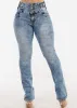 MX JEANS Butt Lift High Waist Acid Wash Bootcut Jeans sold by Moda