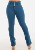MX JEANS Butt Lift High Waist Bootcut Jeans Med Blue sold by Moda