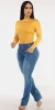 Mustard Butt Lift Bootcut Look sold by Moda