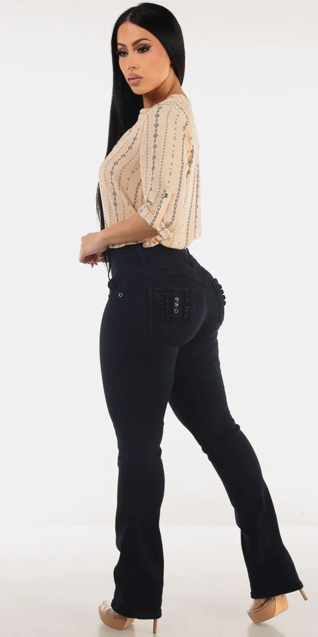 Printed Butt Lift Bootcut Outfit sold by Moda product image thumbnail 2