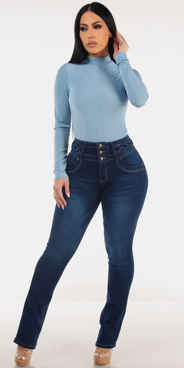 Blue Butt Lift Bootcut Combo sold by Moda