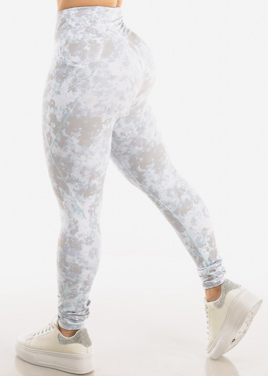 High Waisted Printed Activewear Leggings w Pockets sold by Moda product image thumbnail 5