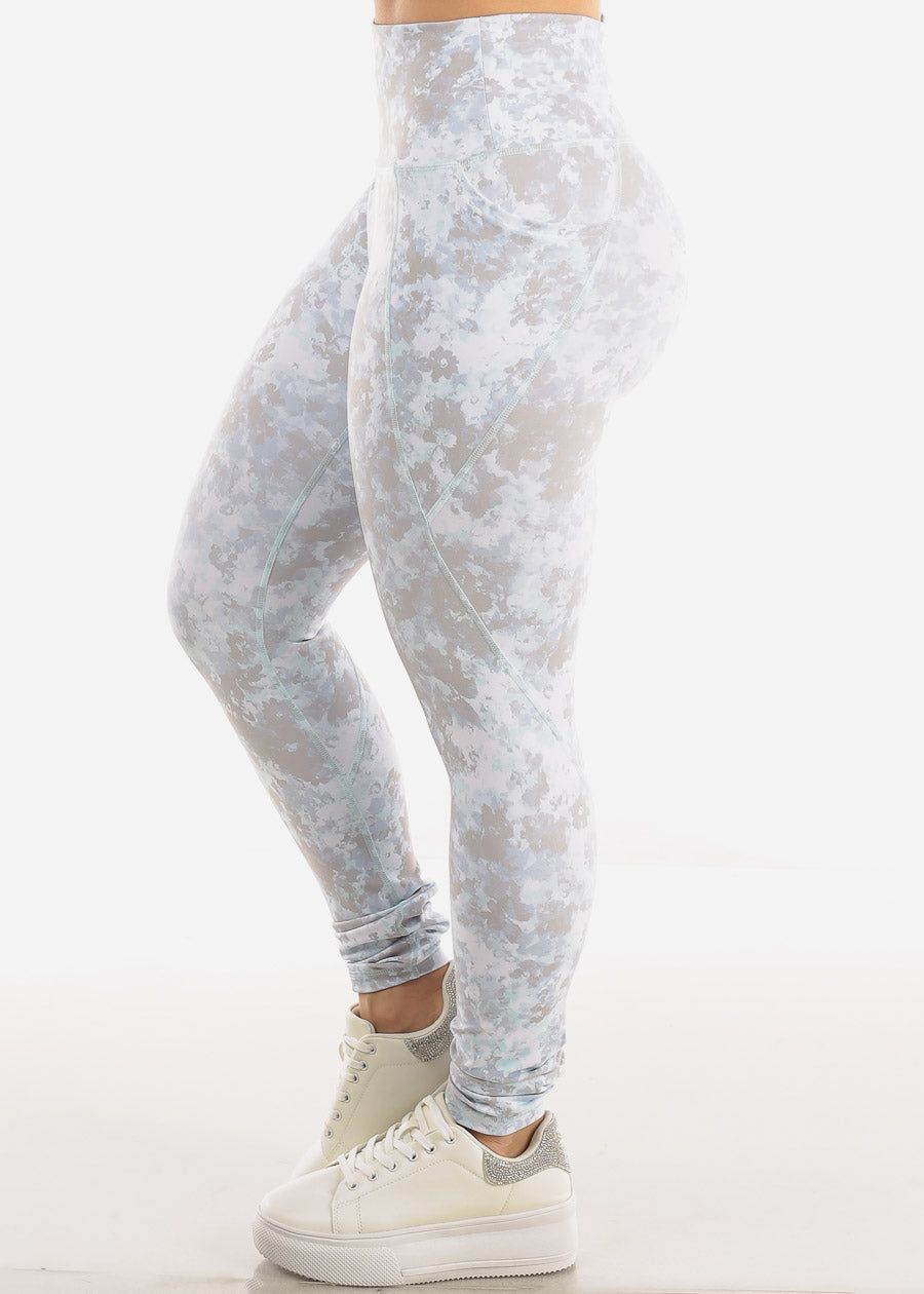 High Waisted Printed Activewear Leggings w Pockets sold by Moda product image thumbnail 4