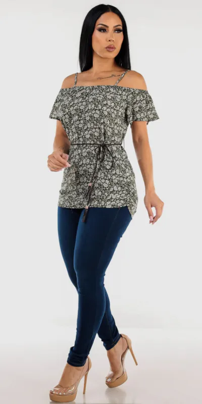 Floral Butt Lift Skinnies Outfit sold by Moda