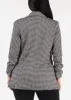 Quarter Sleeve Printed Formal Blazer B&W sold by Moda