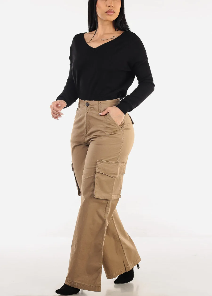 Criss Cross Back Black Long Sleeve Sweater Top sold by Moda product image thumbnail 2