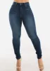 Super High Waist Stretchy Skinny Jeans Dark Wash sold by Moda