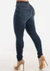 Super High Waist Stretch Skinny Jeans Dark Wash sold by Moda