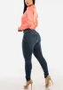 Super High Waist Stretch Skinny Jeans Dark Wash sold by Moda