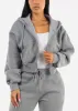 Grey Fleece Zip Up Hoody sold by Moda