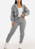 Grey Fleece Drawstring Joggers w Pockets sold by Moda