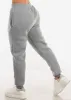 Grey Fleece Drawstring Joggers w Pockets sold by Moda